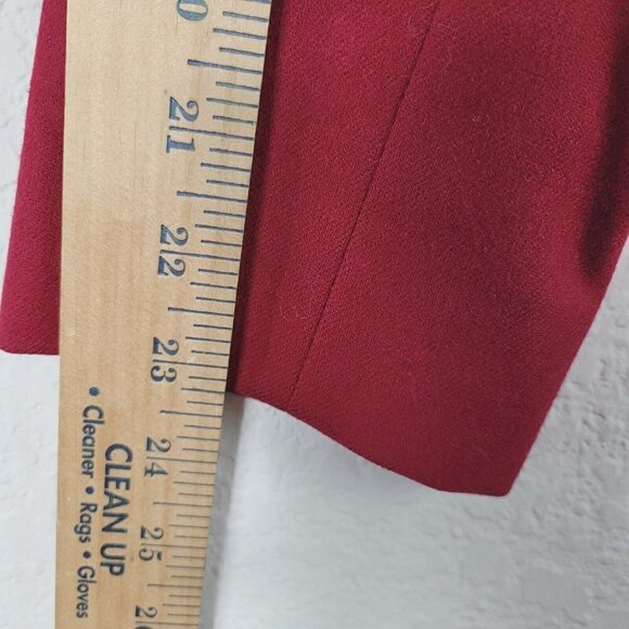 Vtg Pendleton Red Suit Blazer Sz 12 Fall Winter Wool Single Breasted Wool Mark - Picture 7 of 8